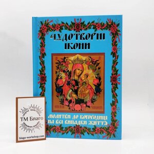 Книга Чудотворні ікони українською мовою, 12x17 см