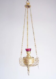 Лампада підвісна незгасима, Лампада подвесная неугасимая, Vigil lamp (hanging)