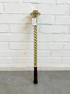 Підсвічник (односвічник) в руку дияконський, з дерев'яною ручкою, 60 см