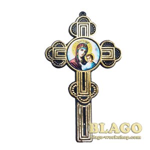 Хрест погребальний з іконою, 7х12 см