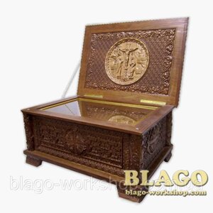 Ковчег для мощей, Reliquary ark, Ковчег для частинок святих мощей дерев’яний