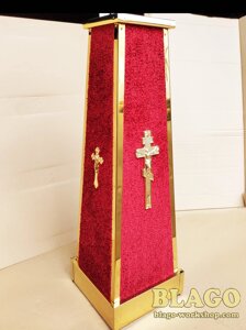 Підставка під запрестольний хрест або ікону, Processional Altar cross suppor, 30х30х91см