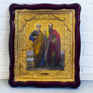 Ікона "Петро і Павло", фігурна рамка, 42х48 см
