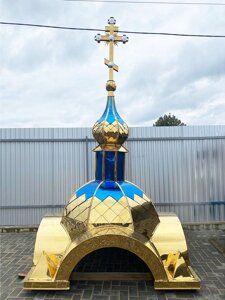 Капличка булатна, з хрестом, 100х100 см