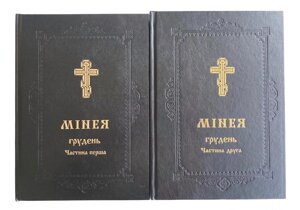 Мінея (Грудень) в двох частинах на українській мові, 21х3х30 см