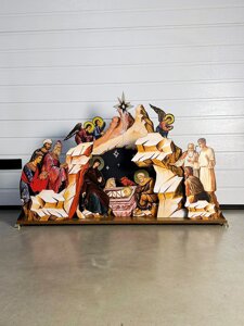 Вертеп Різдвяний середній, 120х20х78 см