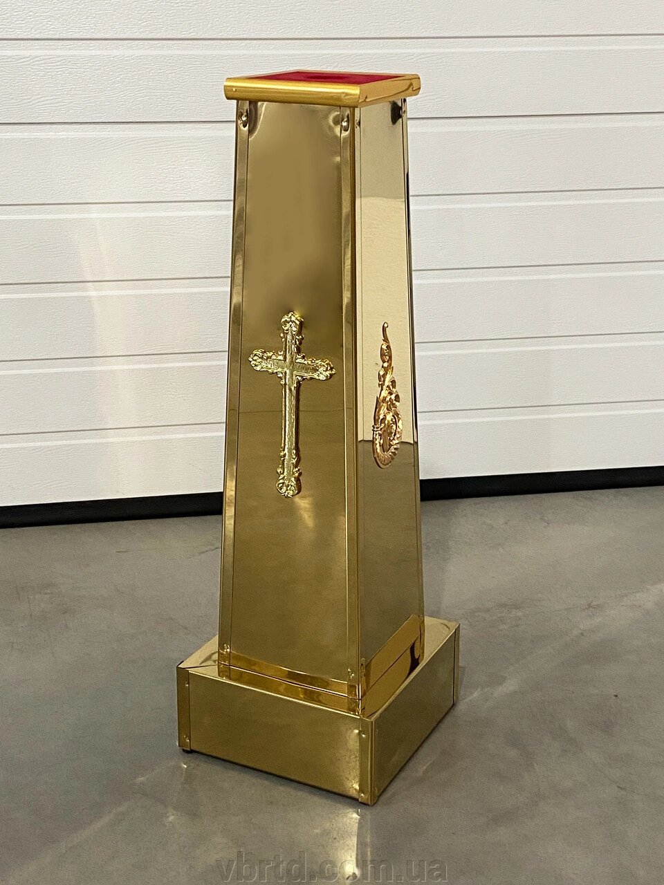 Підставка металева під запрестольний хрест|ікону, 25х25х78 см від компанії ТОВ ТД Волинь Бізнес Ресурс - фото 1