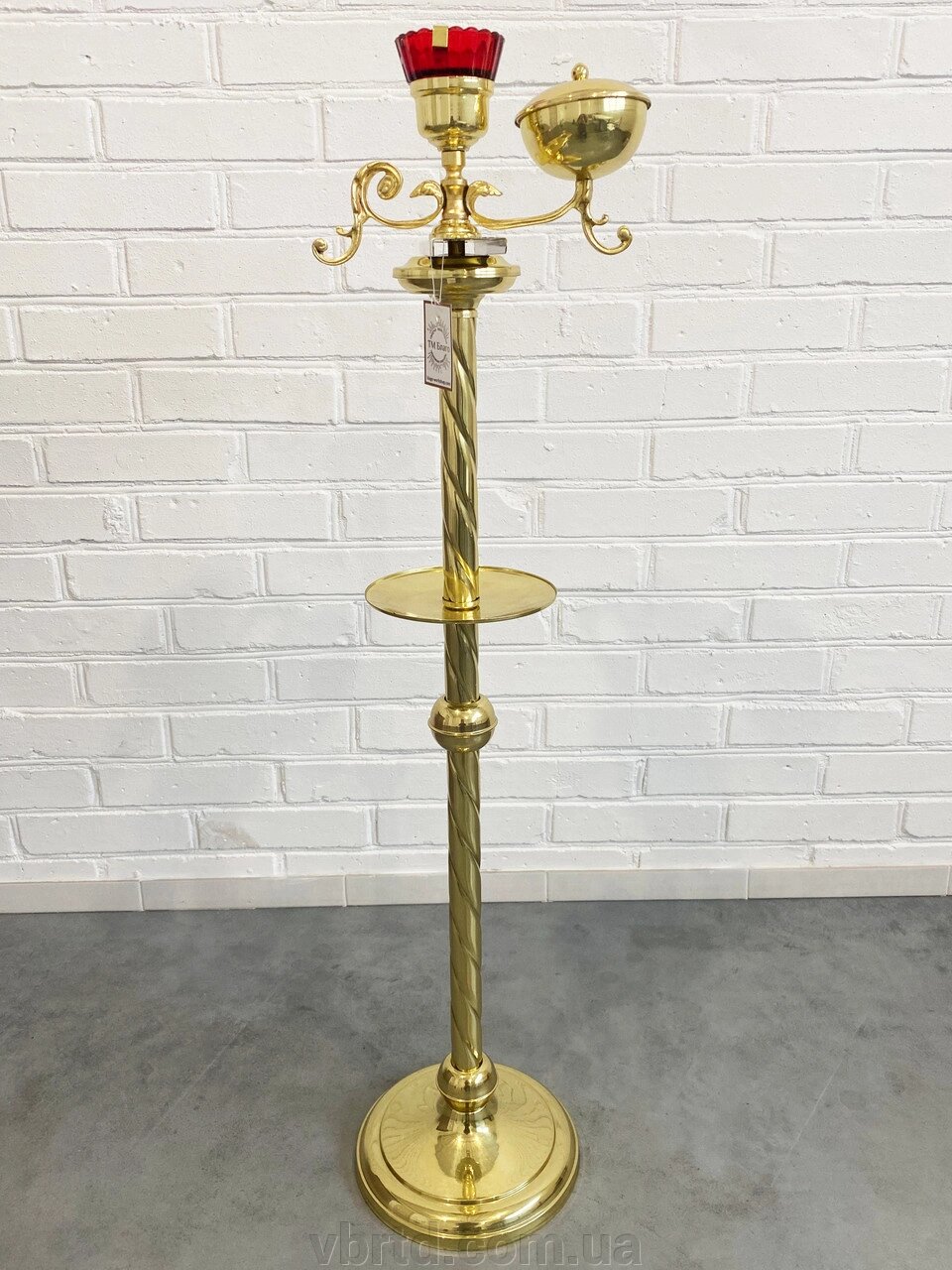 Підставка під кадило латунна, Censer Stand, 107см від компанії ТОВ ТД Волинь Бізнес Ресурс - фото 1