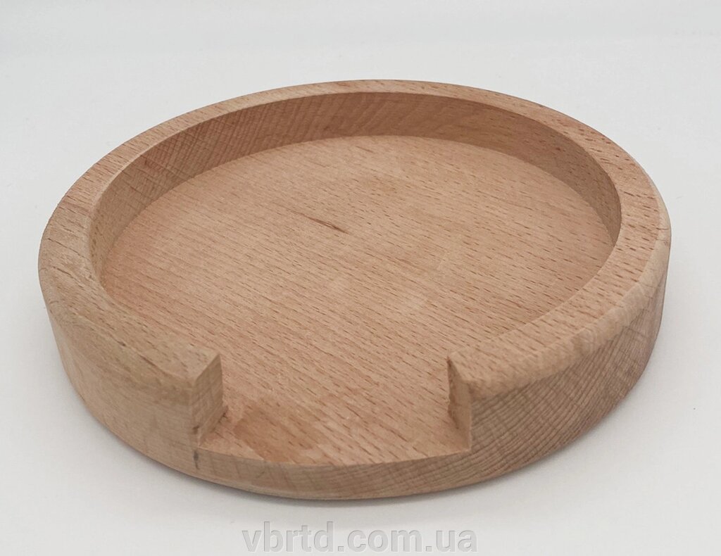 Тарілка для проскомідії (блюдо для Агнця) дерев'яна, 15 см від компанії ТОВ ТД Волинь Бізнес Ресурс - фото 1