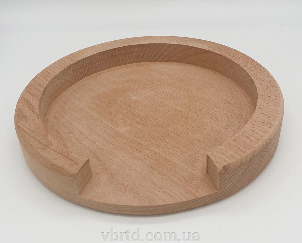 Тарілка для проскомідії (блюдо для Агнця) дерев'яна, 18 см від компанії ТОВ ТД Волинь Бізнес Ресурс - фото 1