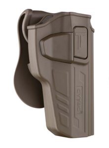 Кобура пластикова для Glock 17, 22, 31 Cytac R-Defender пісочна
