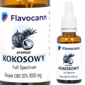 Олія КБД CBD oil 30% Flavocann Full Spectrum 30ml 9000mg KOKOS Польща