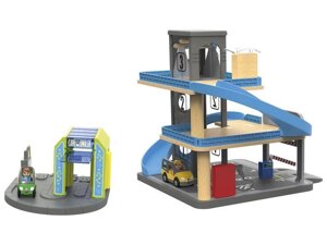 Автостоянка для дерев'яної залізниці Playtive Junior Німеччина (Ikea Lillabo, Viga Toys, Brio)