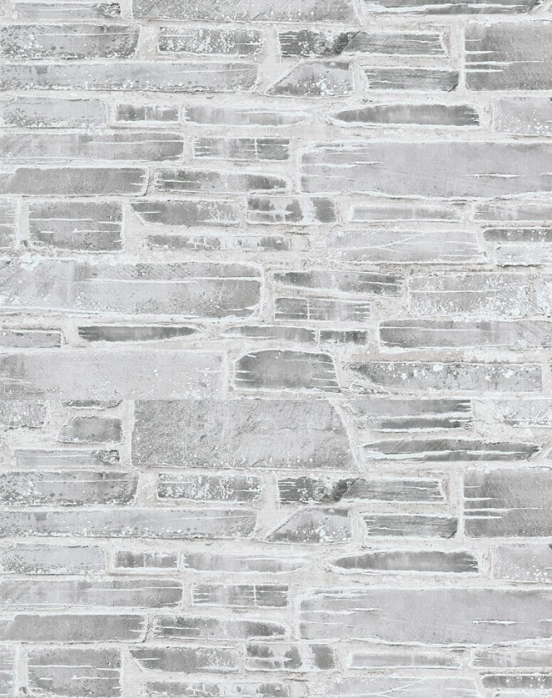 Екологічні паперові німецькі шпалери 36459-2, під плоский природний камінь, світла сіра стіна з грубою кам'яною кладкою від компанії Інтернет-магазин шпалер kupit-oboi. com. ua - фото 1
