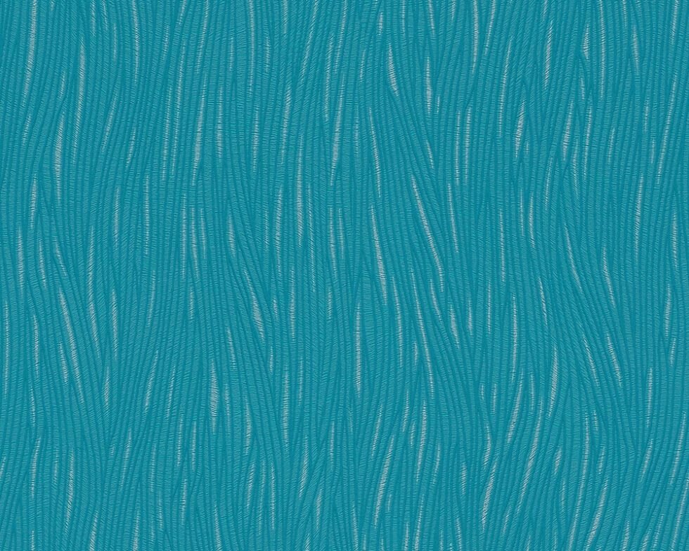 Фактурні німецькі однотонні шпалери 3073-16 насиченого яскраво-бірюзового кольору, вінілові миються на паперовій основі від компанії Інтернет-магазин шпалер "Німецький Дім" - фото 1