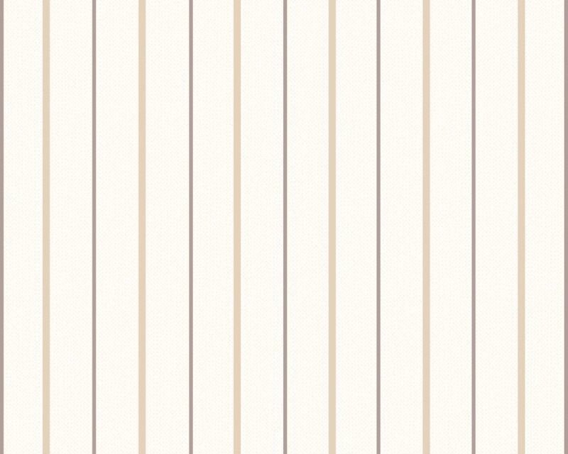 Фактурні німецькі шпалери 2223-36, в тонку бежеву, світло коричневу смужку, миються вінілові, на флізеліновій основі від компанії Інтернет-магазин шпалер "Німецький Дім" - фото 1