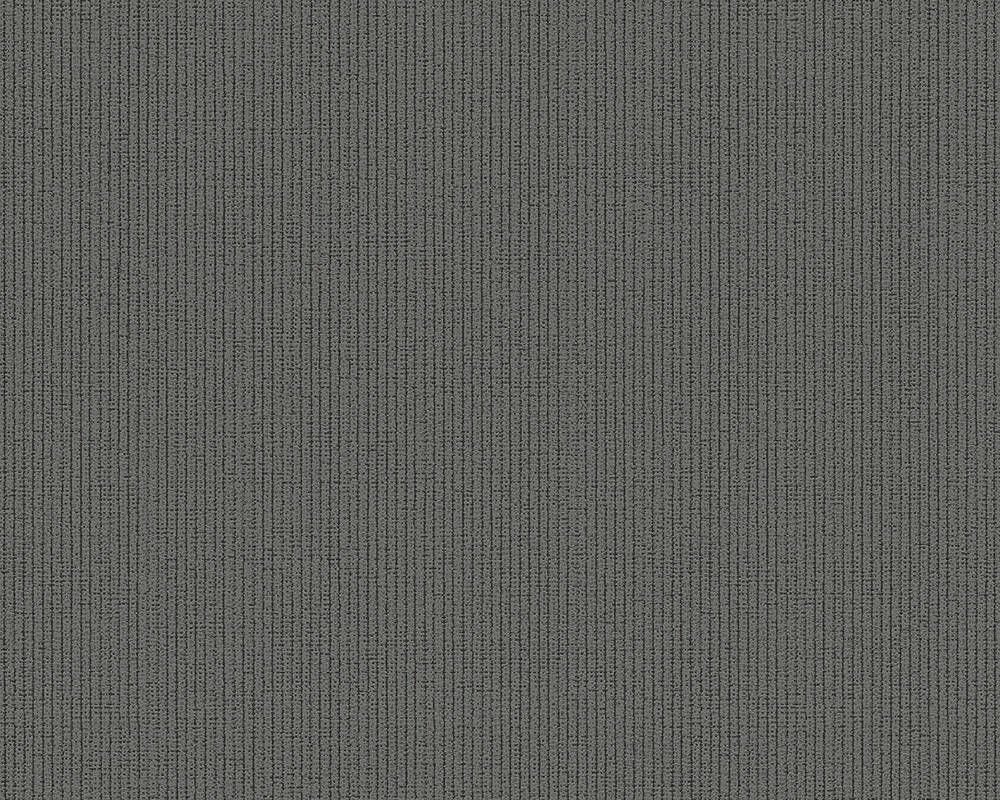 Фактурні німецькі шпалери 30247-2, темно сірі, тиснені в рубчик під вельветову тканину, миються вінілові на флізелін від компанії Інтернет-магазин шпалер "Німецький Дім" - фото 1
