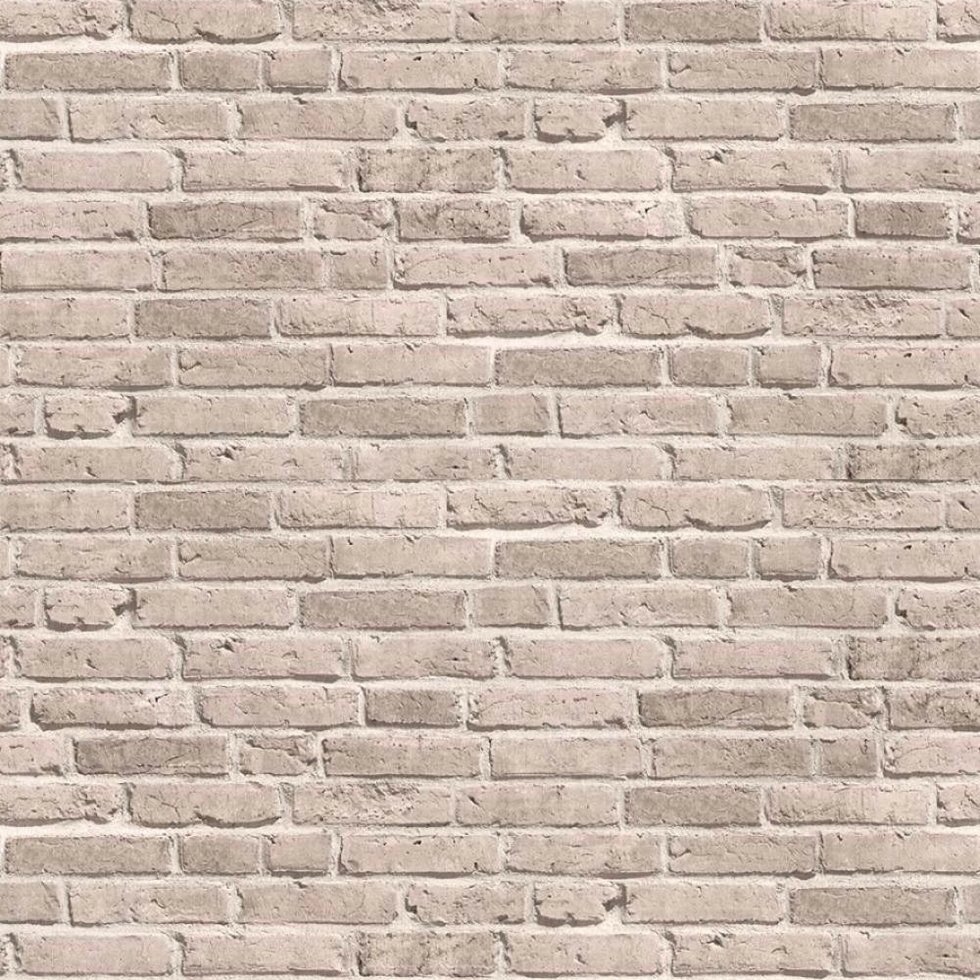 Метрові шпалери з 3д імітацією сіро-бежевої цегляної стіни i-30484-3 від компанії Інтернет-магазин шпалер "Німецький Дім" - фото 1