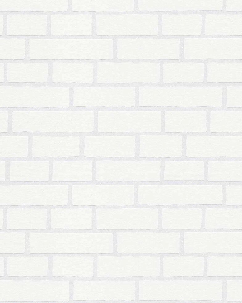 Об'ємні картинки i- 25431-1 стіна з рівними білими опуклими цеглинками від компанії Інтернет-магазин шпалер "Німецький Дім" - фото 1