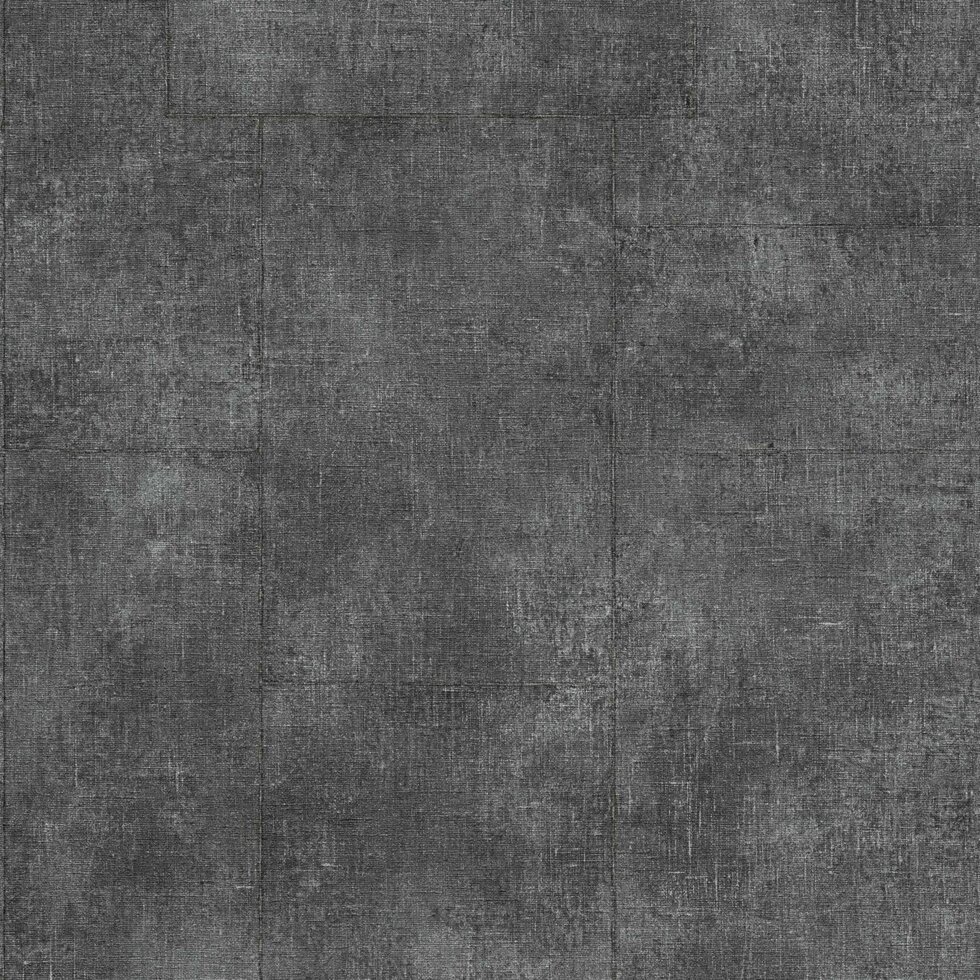 Однобарвні німецькі шпалери, чорного відтінку графіт 3350-81, тиснені під грубу тканину, зістарену та клаптеву, вінілові від компанії Інтернет-магазин шпалер "Німецький Дім" - фото 1