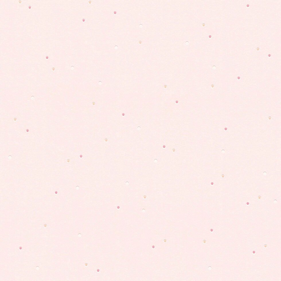 Однотонні блідо-рожеві шпалери 291473, ніжного пастельного відтінку з дрібними горошинками, гладкі вінілові для дівчинки від компанії Інтернет-магазин шпалер "Німецький Дім" - фото 1