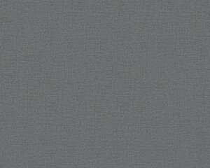 Однотонні темно-сірі шпалери 33509-2, графітового кольору, під тканину, важкі вінілові, флізелінові гарячого тиснення
