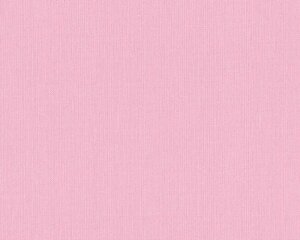 Однотонні рожеві німецькі шпалери 39510-3, фактура під грубу тканину, щільні та миючі, вінілові на флізеліновій основі