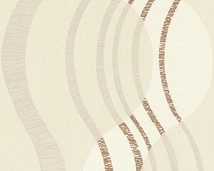 Німецькі шпалери для вставки 5857-14, з великим абстрактним візерунком в хвилясту смужку, на пастельному пудровим в Київській області от компании Интернет-магазин обоев "Немецкий Дом"