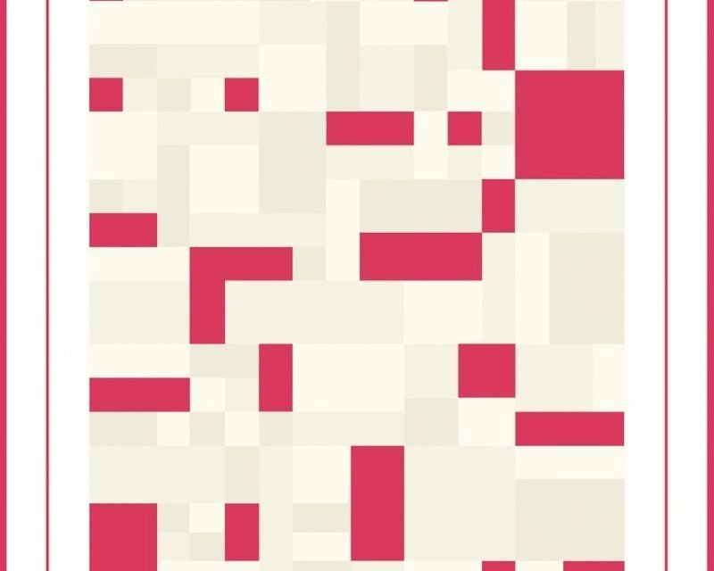 Яскраві креативні німецькі шпалери 2225-27, з геометричним візерунком, яскраво малинова рожева мозаїка, миються вінілові - характеристики