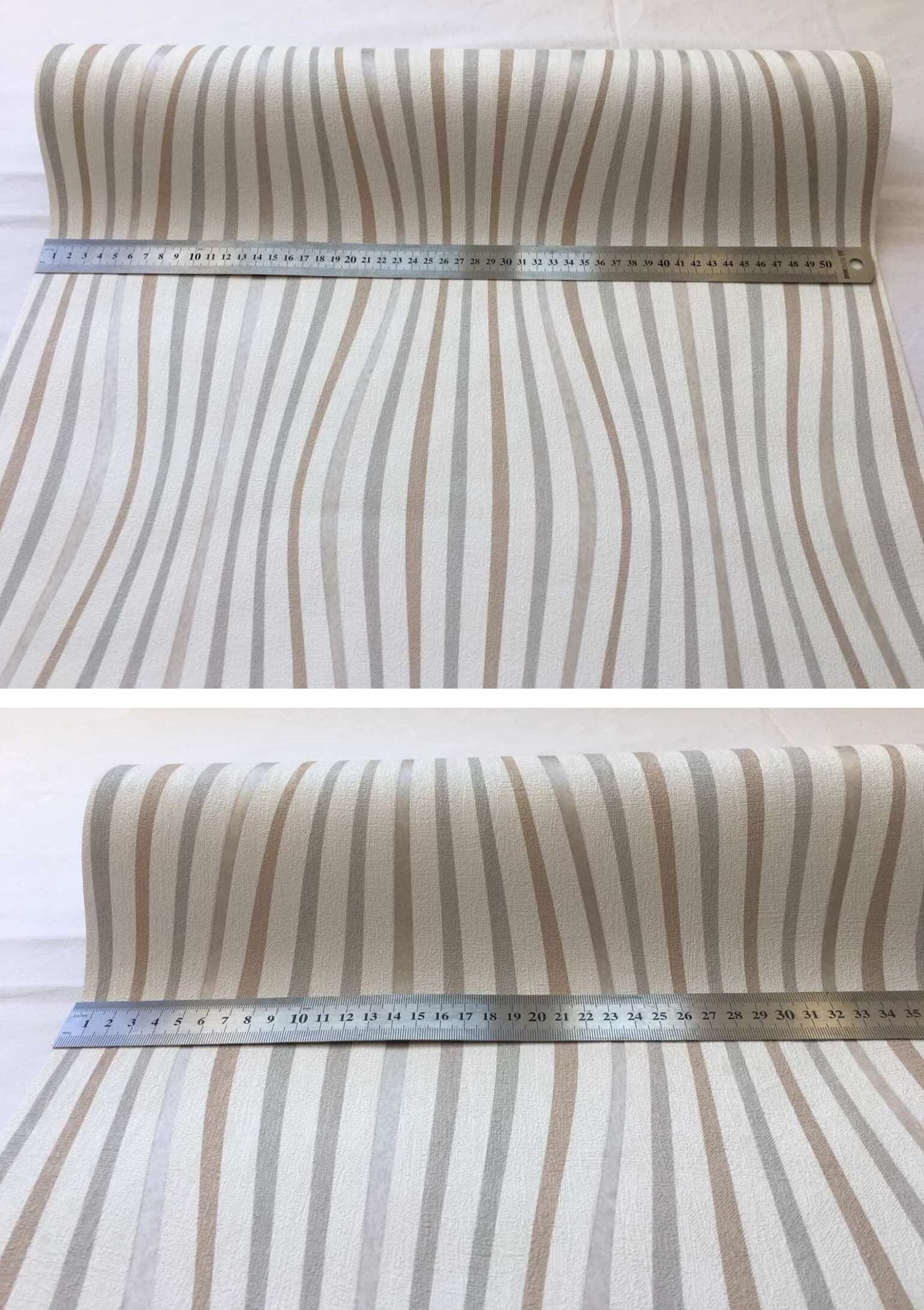 Шпалери з тонкими хвилястими смужками, м'яка та гнучка абстракція у стилі Op-Art