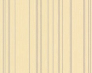 Смугасті німецькі шпалери 5491-12, персикового кольору, з відтінком стиглого сиру, тиснені під короїд, миються вінілові