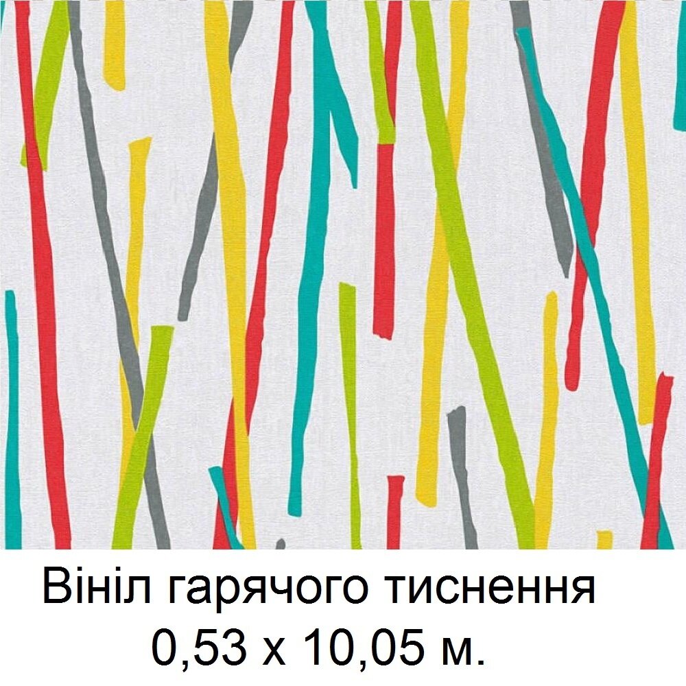 виниловые обои с горячим тиснением, яркие абстрактные узоры на белом фоне