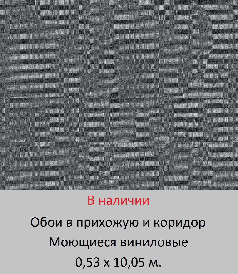 Обои для прихожей однотонные оттенка графит