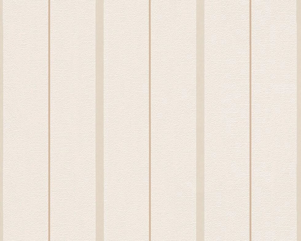 Світлі німецькі шпалери 2911-27, з тонкою бежевій смужкою на пастельному кремовому тлі, вінілові на флизелиновій основі від компанії Інтернет-магазин шпалер "Німецький Дім" - фото 1