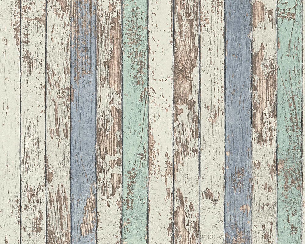 Світлі шпалери з ефектом старих дерев’яних дощок і облупленої фарби - ND 95914-1 від компанії Інтернет-магазин шпалер "Німецький Дім" - фото 1