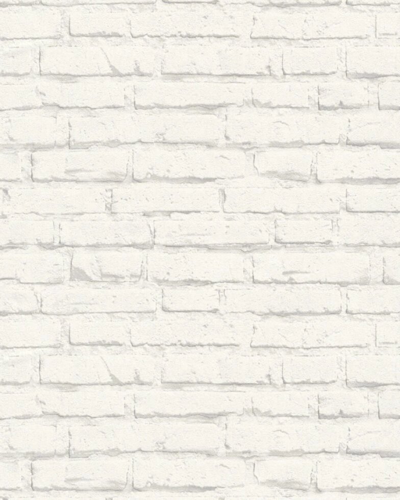 Зносостійкі 3Д шпалери 34399-2 під цеглу білого кольору від компанії Інтернет-магазин шпалер "Німецький Дім" - фото 1