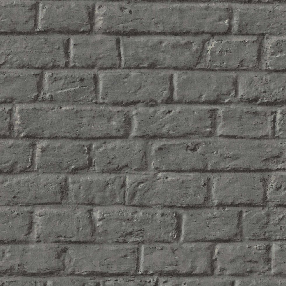 Зносостійкі 3d шпалери i- 39612-1 з імітацією сірої цегляної стіни від компанії Інтернет-магазин шпалер "Німецький Дім" - фото 1