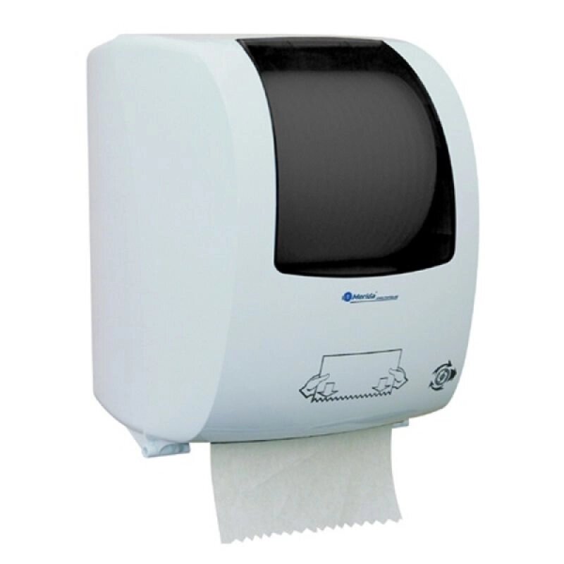 Автоматичний диспенсер паперових рушників в рулонах Merida Top Maxi від компанії CleanSpot - професійний вибір санітарно-гігієнічного приладдя - фото 1