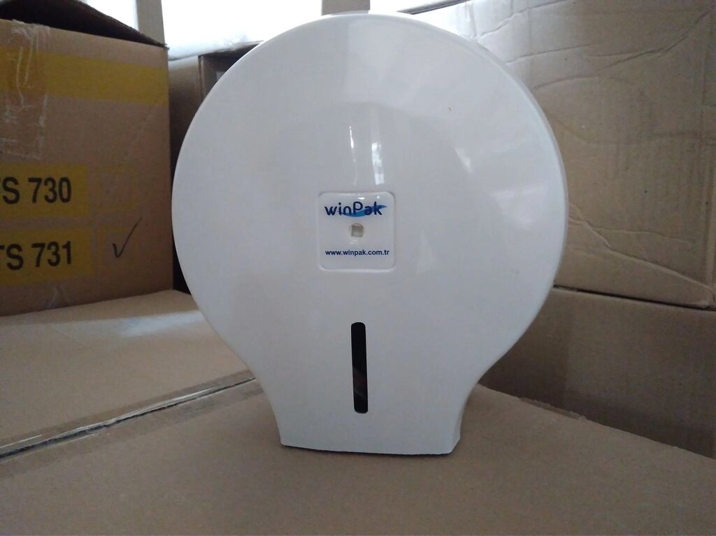 Диспенсер для туалетного паперу Jumbo білий від компанії CleanSpot - професійний вибір санітарно-гігієнічного приладдя - фото 1