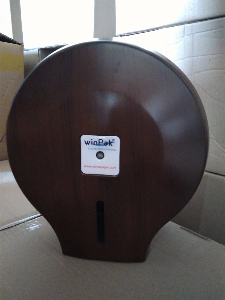 Диспенсер для туалетної паперу Jumbo, коричневий від компанії CleanSpot - професійний вибір санітарно-гігієнічного приладдя - фото 1