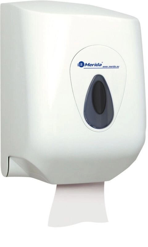 Диспенсер паперових рушників в рулонах сіра крапля Merida Top Maxi від компанії CleanSpot - професійний вибір санітарно-гігієнічного приладдя - фото 1