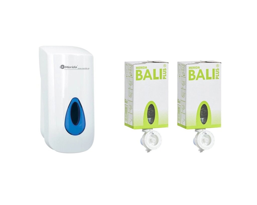 Дозатор мила-піні Top + 2 картриджа мила-піні Bali Plus від компанії CleanSpot - професійний вибір санітарно-гігієнічного приладдя - фото 1