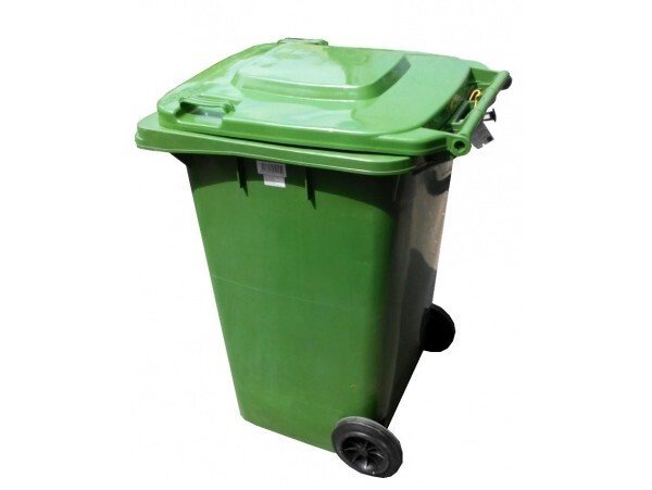 Контейнер для сміття 120л зелений 120 літрів від компанії CleanSpot - професійний вибір санітарно-гігієнічного приладдя - фото 1