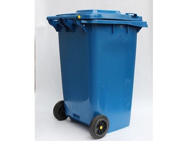 Контейнер для сміття 240л синій від компанії CleanSpot - професійний вибір санітарно-гігієнічного приладдя - фото 1