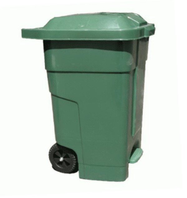 Контейнер для сміття 70л зелений ZTP від компанії CleanSpot - професійний вибір санітарно-гігієнічного приладдя - фото 1