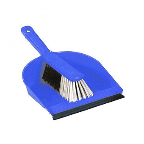 Набір для прибирання совок + щітка DUST PAN синій від компанії CleanSpot - професійний вибір санітарно-гігієнічного приладдя - фото 1