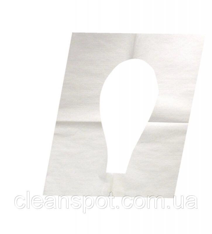 Накладки паперові на кришку унітазу 1/4 100 шт від компанії CleanSpot - професійний вибір санітарно-гігієнічного приладдя - фото 1