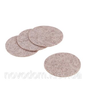 Серветка під посуд Alia d10см, бежева 4шт (12335)