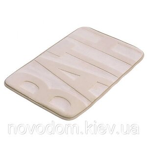 Килимок для ванної Bisk Basic 5, бежевий (07898)