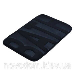 Килимок для ванної Bisk Basic чорний (07901)